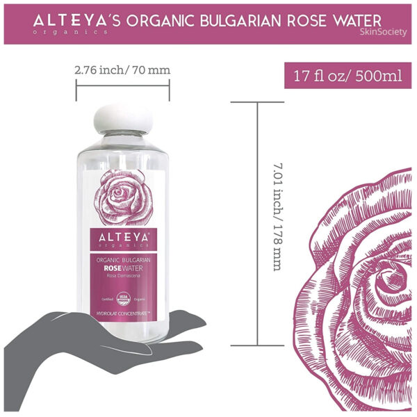 Alteya Organics Organic Bulgarian Rose Water 500ml - Image 4