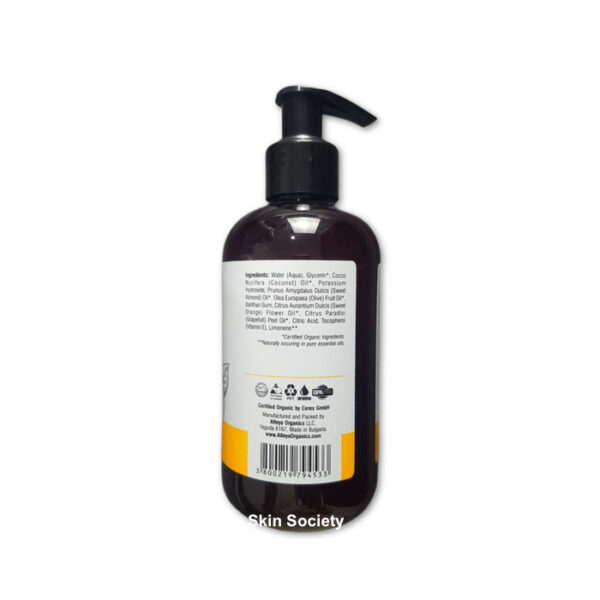 Alteya Organics Organic Grapefruit & orange Liquid Soap 250ml - Image 2