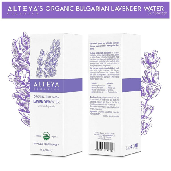 Alteya Organics Lavender Water 500ml - Image 3