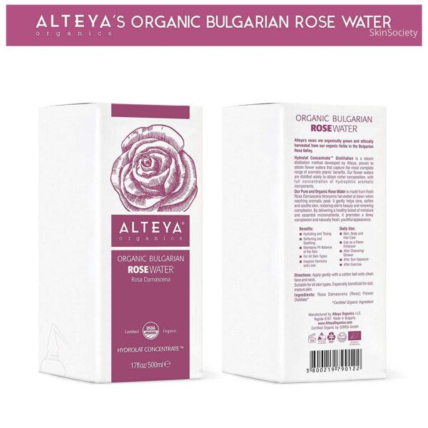 Alteya Organics Organic Bulgarian Rose Water 500ml - Image 3