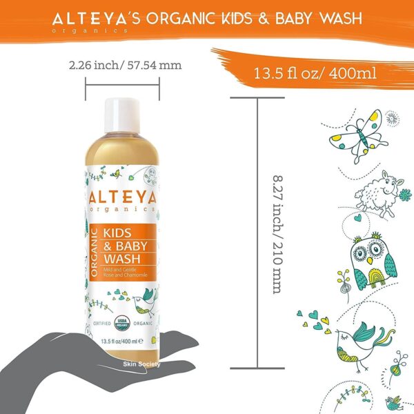 Alteya Organics Organic Baby Wash 400ml - Image 5