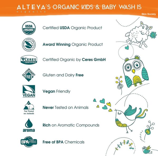 Alteya Organics Organic Baby Wash 400ml - Image 4