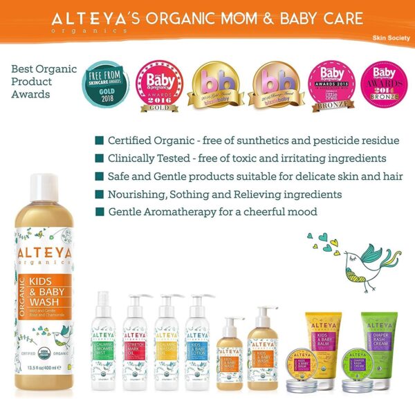 Alteya Organics Organic Baby Wash 400ml - Image 7