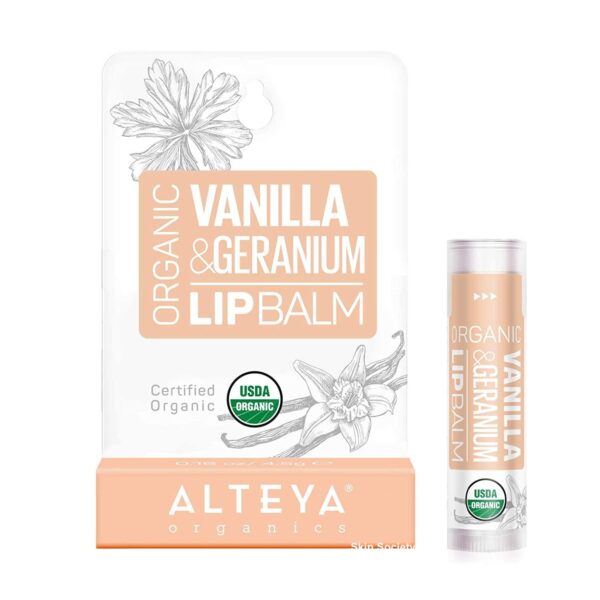 Alteya Organics Organic Vanilla & Geranium Lip Balm 5g