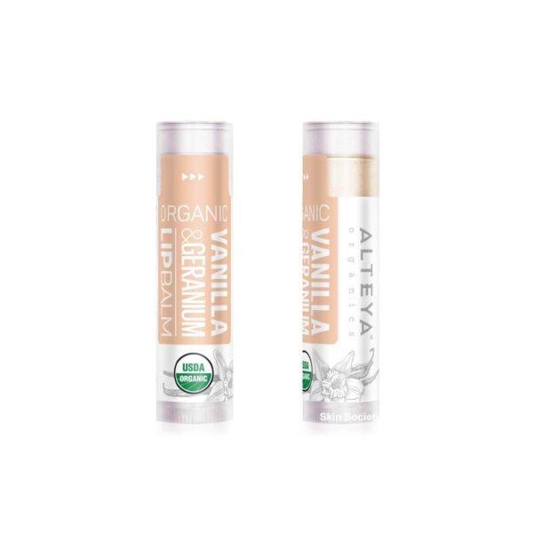 Alteya Organics Organic Vanilla & Geranium Lip Balm 5g - Image 2