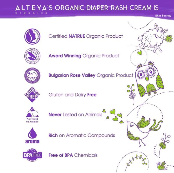 Alteya Organics Organic Diaper Rash Cream 30ml - Image 3