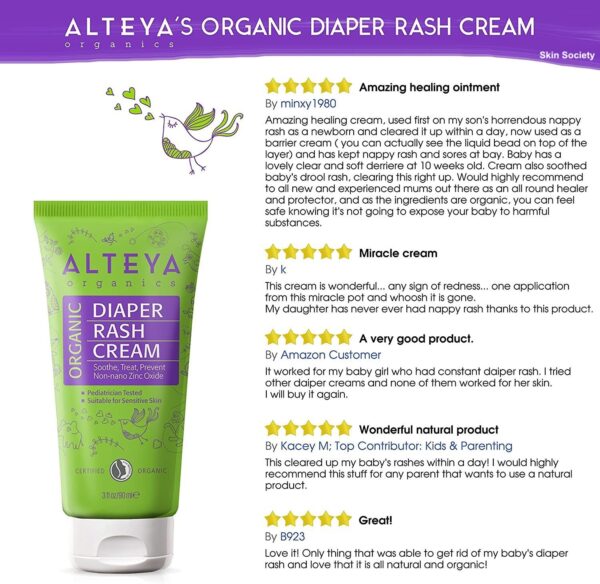 Alteya Organics Organic Diaper Rash Cream 30ml - Image 2