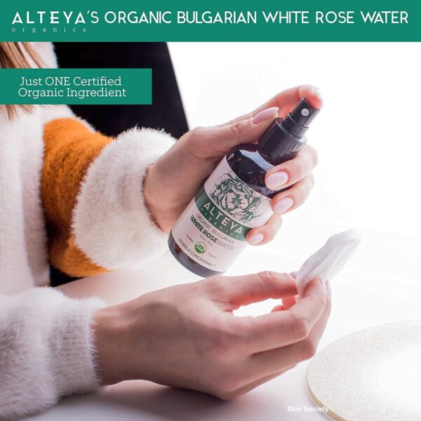 Alteya Organics Organic White Rosewater 120ml - Image 6