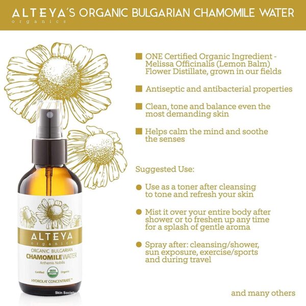 Alteya Organics Organic Chamomile Water 120ml - Image 5