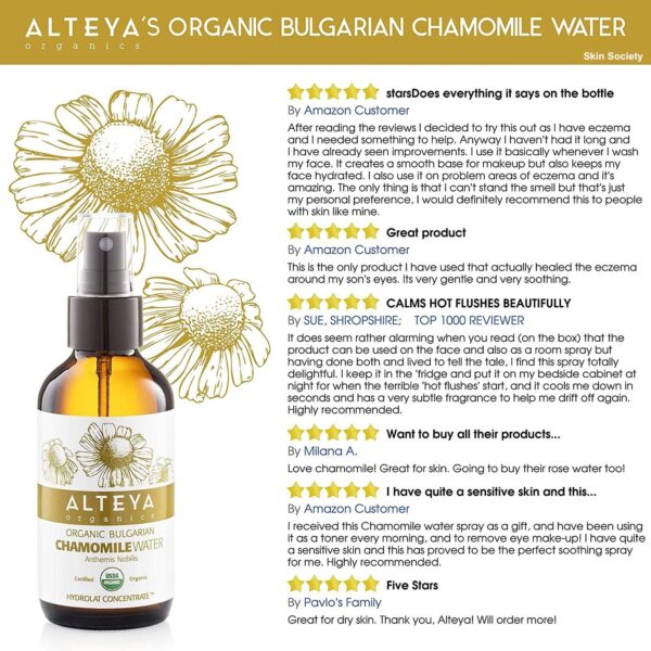 Alteya Organics Organic Chamomile Water 120ml - Image 4