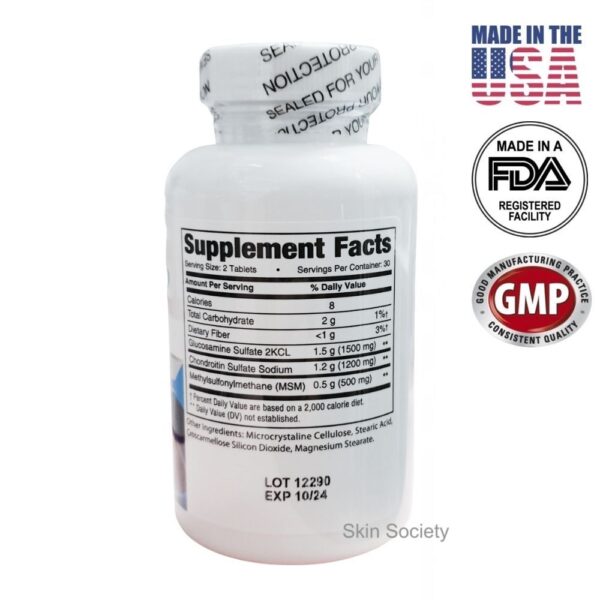 Earth's Creation Triple Strength Glucosamine Chondroitin Msm 60 Tabletes - Image 3