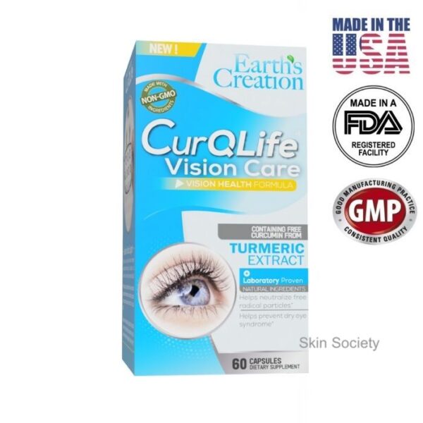 Earth’s Creation Vision Care with CurQLife 60 Capsules