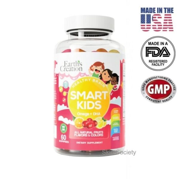 Earth’s Creation Smart Kids Omega and DHA 60 Gummies