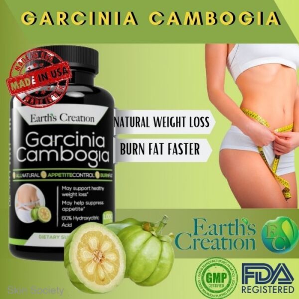 Earth’s Creation Garcinia Cambogia 1000mg 60 Capsules - Image 2