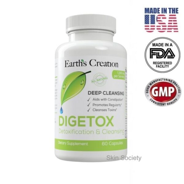 Earth’s Creation Digetox Detoxification & Cleansing 60 Capsules